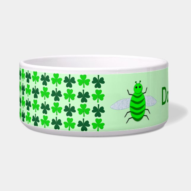 Saint Patricks Day Bee and Shamrocks Custom (Left)