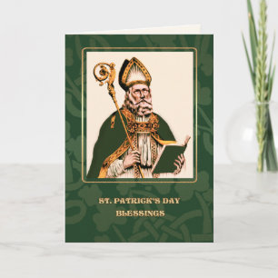 Saint Patrick's Day Blessings Religious Card