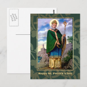 Saint Patrick's Day Blessings Religious Postcard