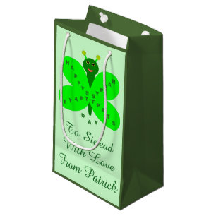 Saint Patrick's Day Butterfly Custom Gift Bag