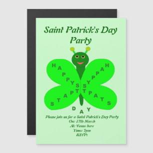 Saint Patricks Day Butterfly Custom Invite
