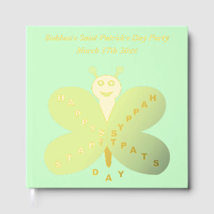 Saint Patrick's Day Butterfly Custom Party Guest Book
