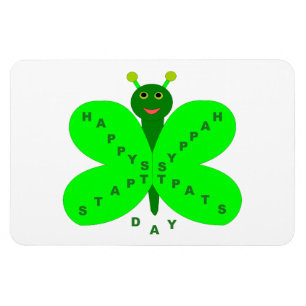 Saint Patricks Day Butterfly Magnet
