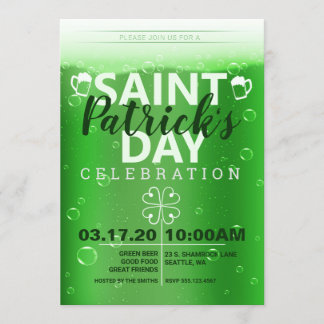 Saint Patrick's Day Celebration Party Invitation