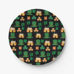Saint patrick's day celtic,irish funny beer,charms paper plate