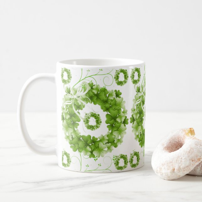 Saint Patrick's Day Coffee Mug (With Donut)