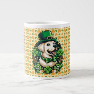 Saint Patrick's Day cut dog Large Coffee Mug