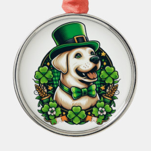 Saint Patrick's Day cut dog Metal Tree Decoration