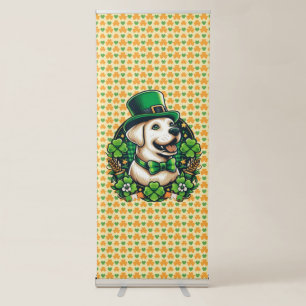 Saint Patrick's Day cut dog Retractable Banner