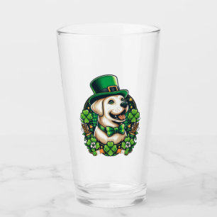 Saint Patrick's Day Cute Dog Glass