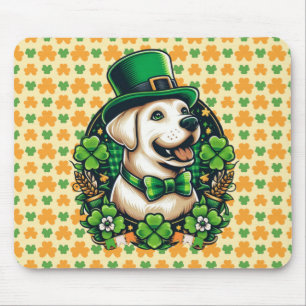 Saint Patrick's Day Cute Dog Mouse Mat