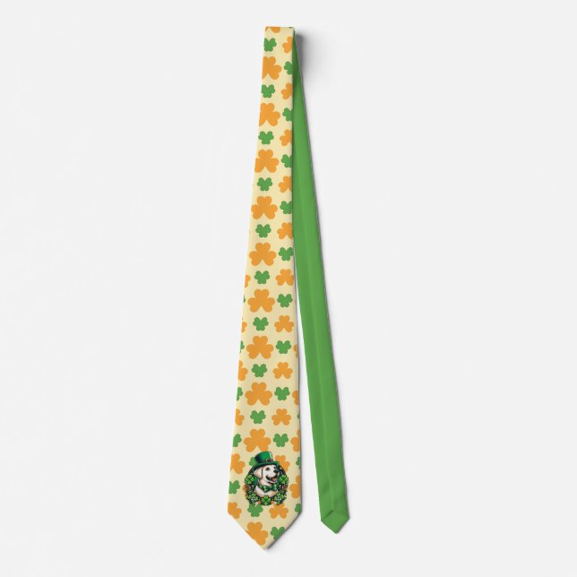 Saint Patrick's Day Cute Dog Tie (Front)