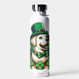 Saint Patrick's Day Cute Dog Water Bottle
