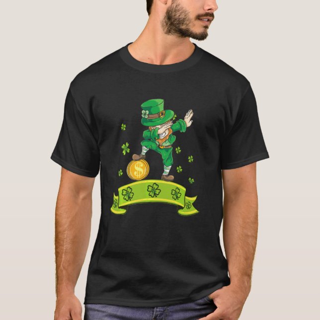 Saint Patricks Day Festival Funny Graphic Leprecha T-Shirt (Front)