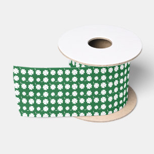 Saint Patrick's Day four leaf clover Satin Ribbon