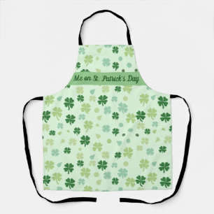saint patricks day Green Shamrocks Apron