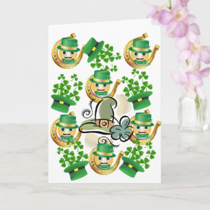 Saint Patrick's Day Greeting Card Horseshoe