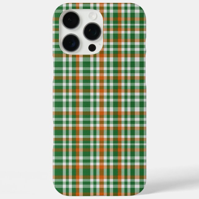  Saint Patrick's day Ireland Flag coloured gingham Case-Mate iPhone Case (Back)