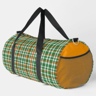 Saint Patrick's day Ireland Flag coloured gingham Duffle Bag