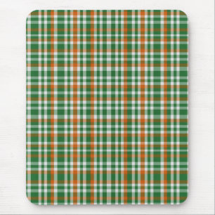 Saint Patrick's day Ireland Flag coloured gingham Mouse Mat