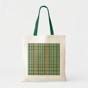 Saint Patrick's day Ireland Flag coloured gingham Tote Bag