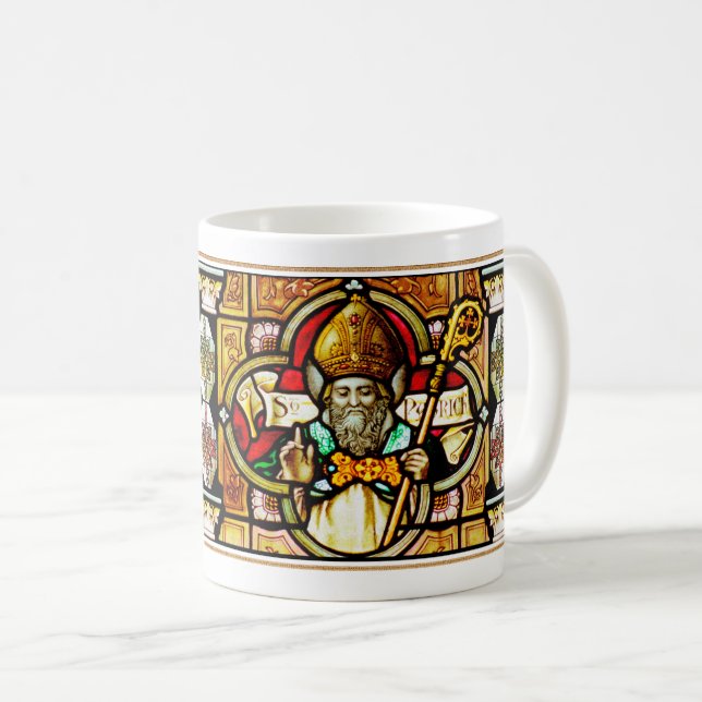 Saint Patrick's Day Irish Blessings Gift Coffee Mug (Front Right)