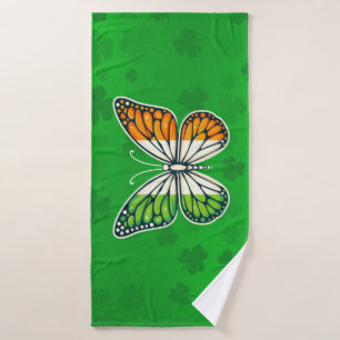 Saint Patrick's Day Irish butterfly Bath Towel