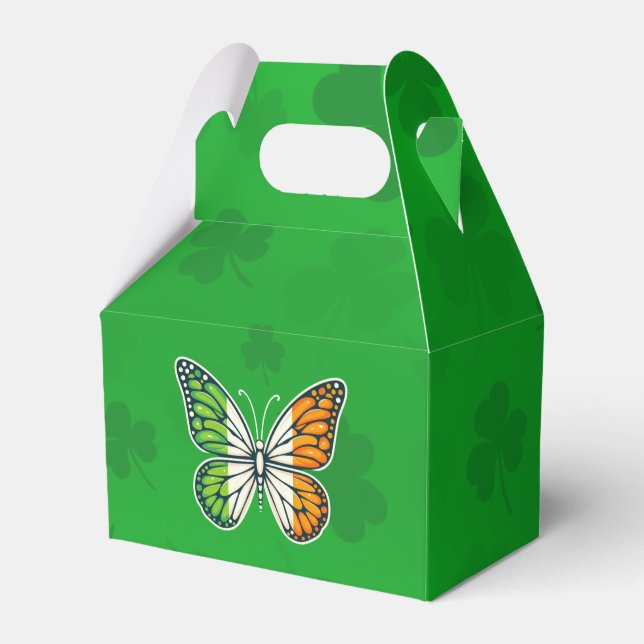 Saint Patrick's Day Irish butterfly Favour Box (Front Side)