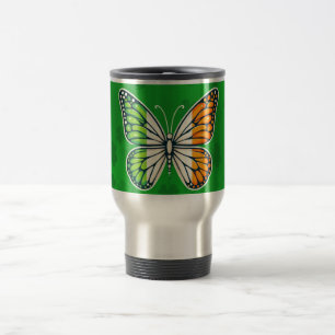 Saint Patrick's Day Irish butterfly Travel Mug