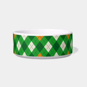 Saint Patrick's Day Irish colored argyle Bowl