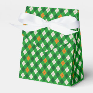 Saint Patrick's Day Irish colored argyle Favour Box