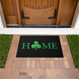 Saint Patrick's Day Irish Green Clover Shamrock  Doormat