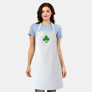 Saint Patrick's Day Irish Green Clover shamrock  L Apron