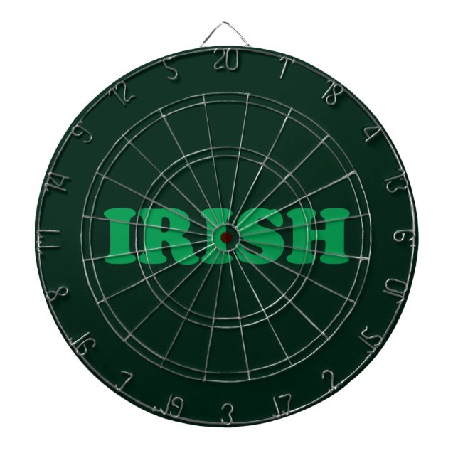 Saint Patrick's Day Irish Green Dartboard (Front)
