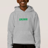 Saint Patrick's Day Irish Green letters grey