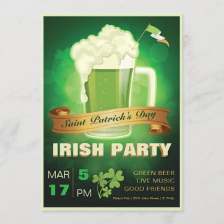Saint Patrick's Day Irish Party Invitation