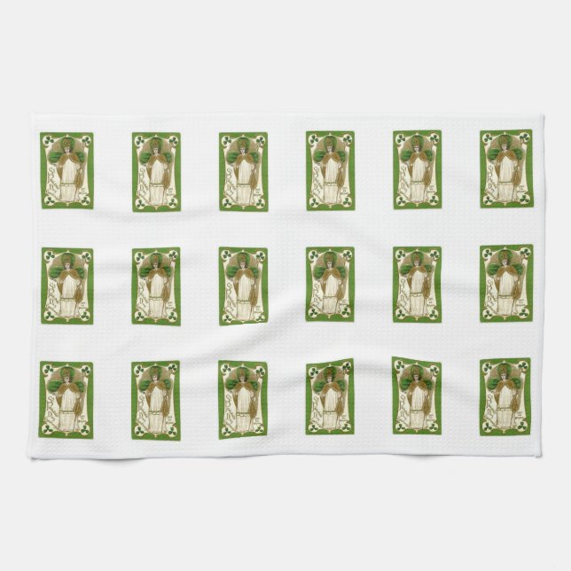 Saint Patrick's Day Kitchen Hand Towel (Horizontal)