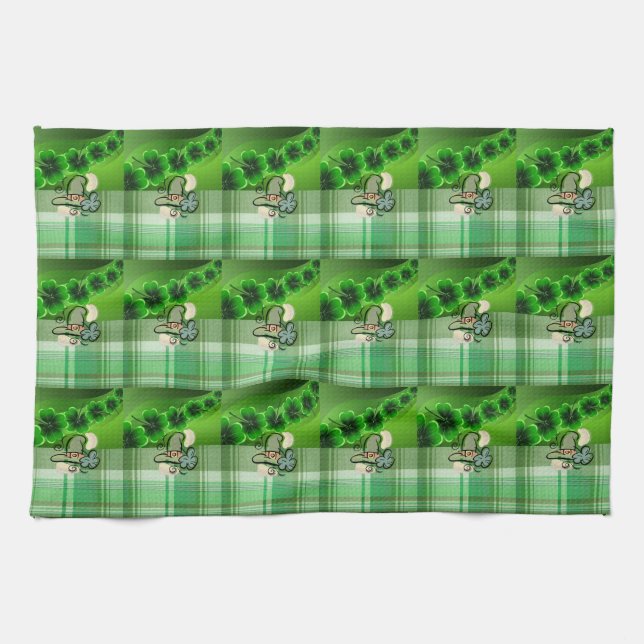Saint Patrick's Day Kitchen Hand Towel (Horizontal)