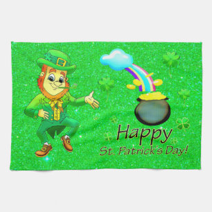 Saint Patrick's Day Kitchen Hand Towel
