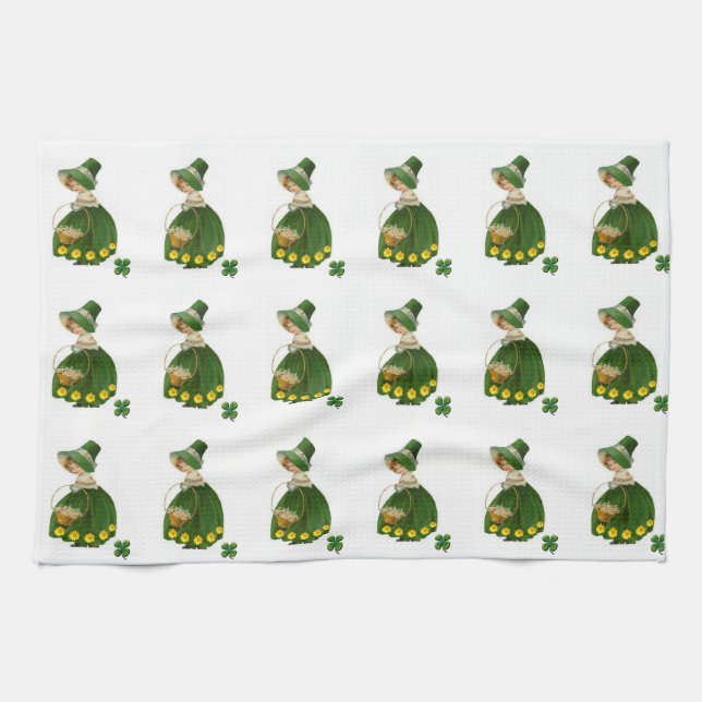 Saint Patrick's Day Kitchen Hand Towel (Horizontal)