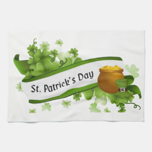 Saint Patrick's Day Kitchen Hand Towel
