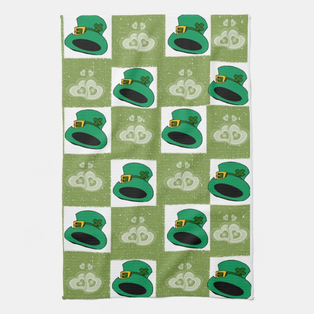 Saint Patrick's Day Kitchen Hand Towel (Vertical)