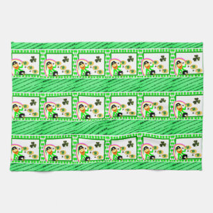 Saint Patrick's Day Kitchen Hand Towel