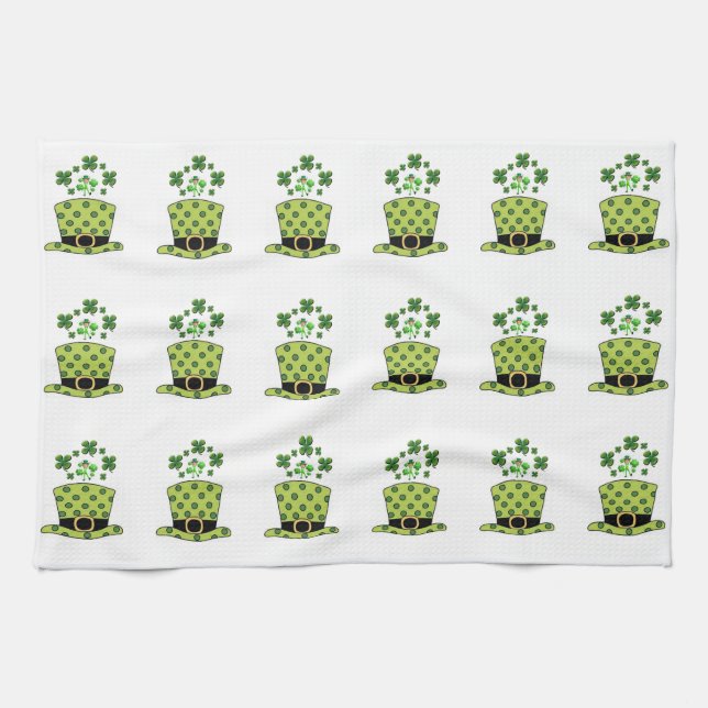 Saint Patrick's Day Kitchen Hand Towel (Horizontal)