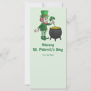 Saint Patrick's Day Leprechaun Card