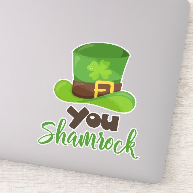 Saint Patrick's Day, Leprechaun Hat, You Shamrock (Detail)