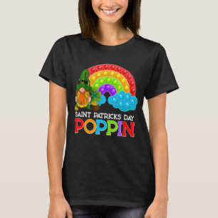 Saint Patricks Day Leprechaun Rainbow Pop It Fidge T-Shirt