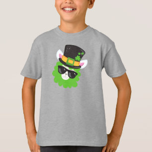 Saint Patrick's Day, Llama, Alpaca, Leprechaun Hat T-Shirt