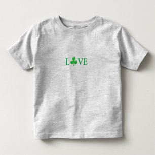 Saint Patrick's Day Love Green Clover Shamrock  Toddler T-Shirt
