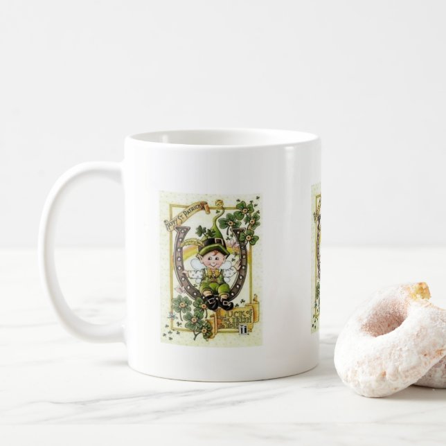 Saint Patrick's Day Mug (With Donut)